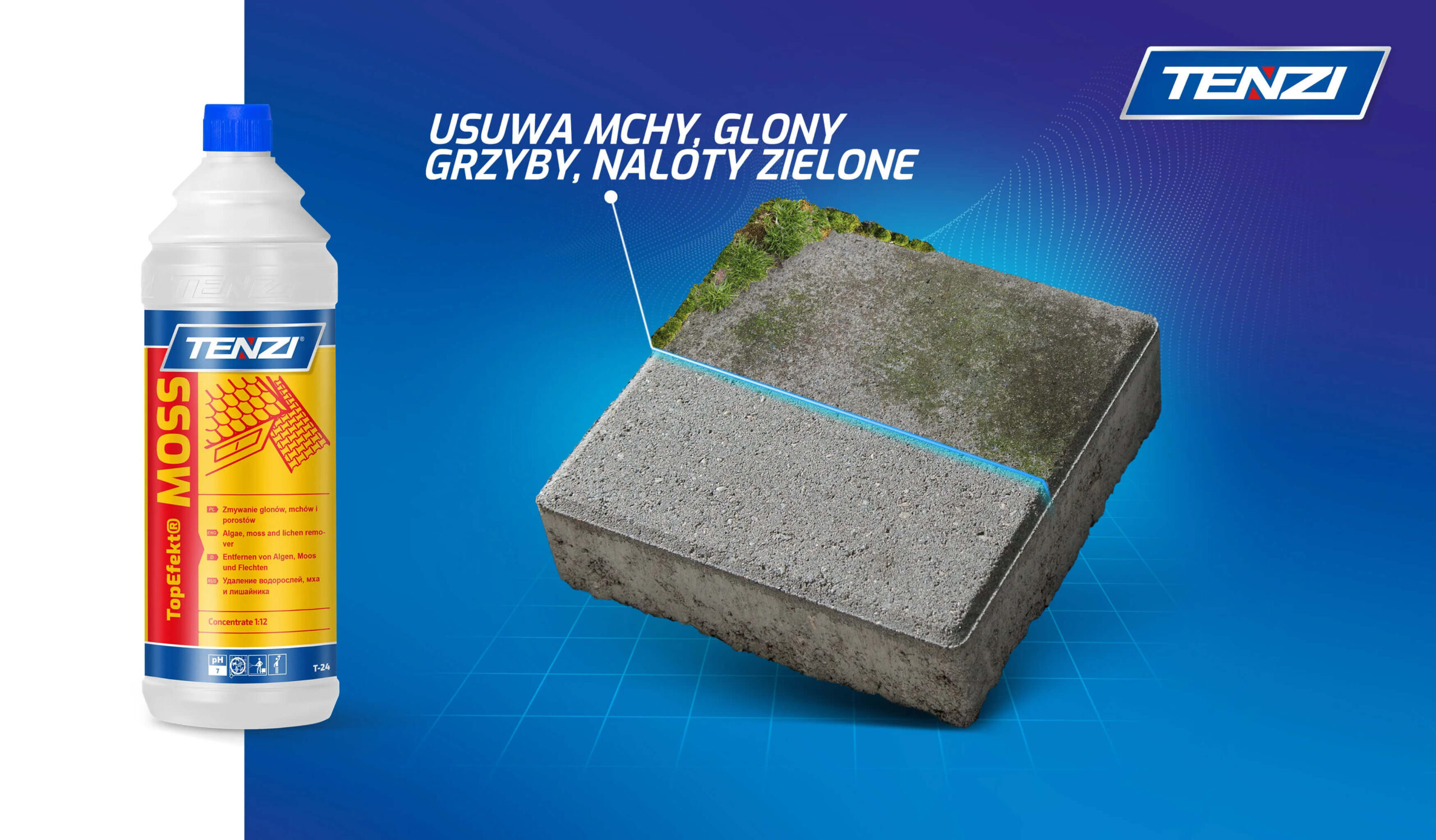 Efekt przed i po Tenzi TopEfekt Moss