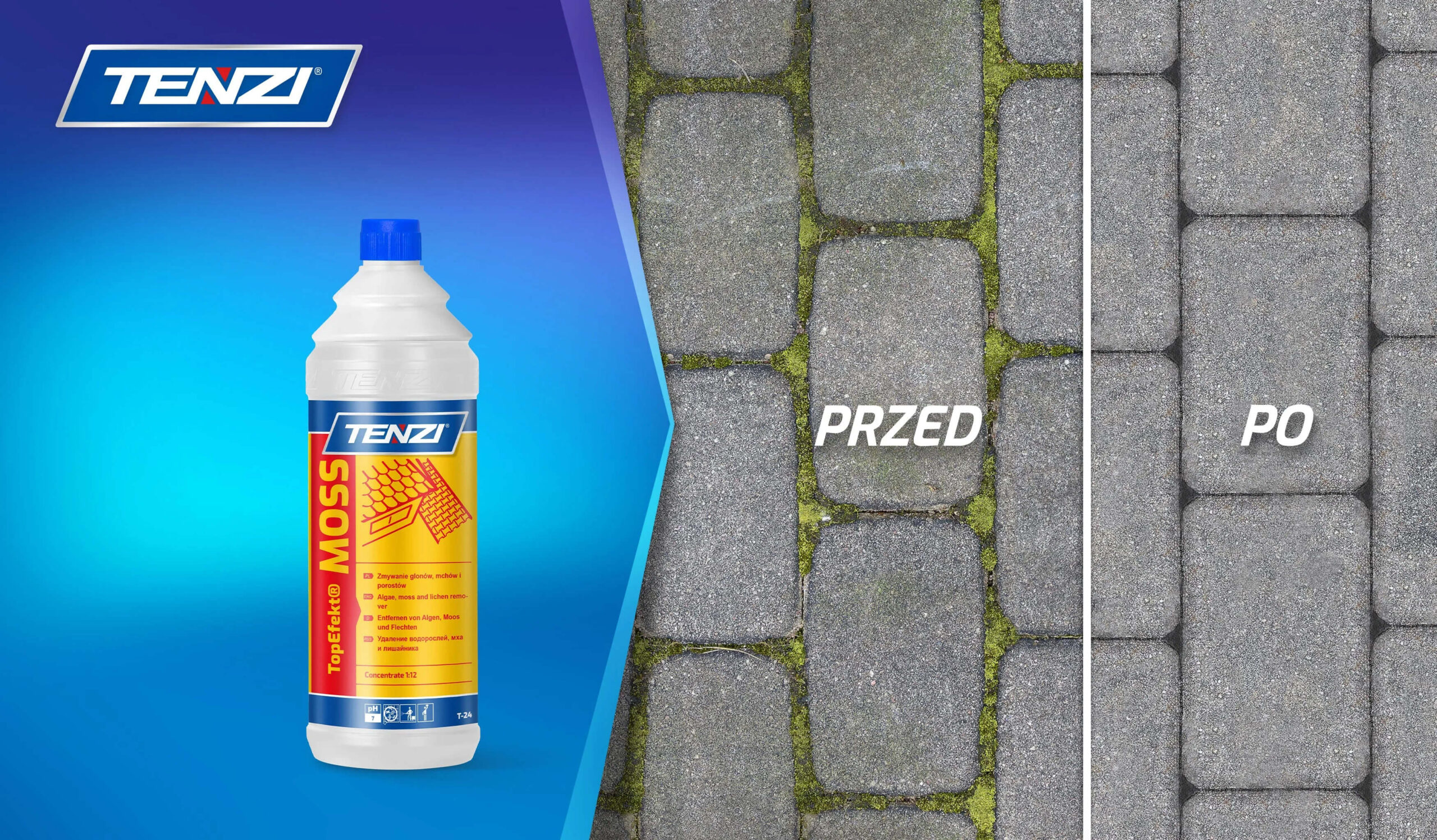 Efekt przed i po Tenzi TopEfekt Moss