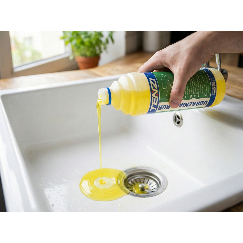 butelka z udrażniaczem rur