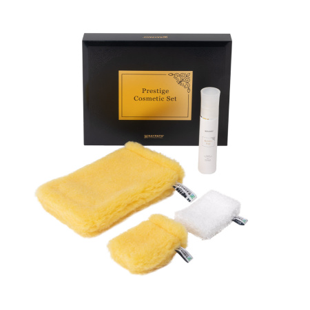 -RAYPATH- Zestaw kosmetyczny - Body Cleaner, Face Cleaner, Face Glove, Krem GoldenRAY