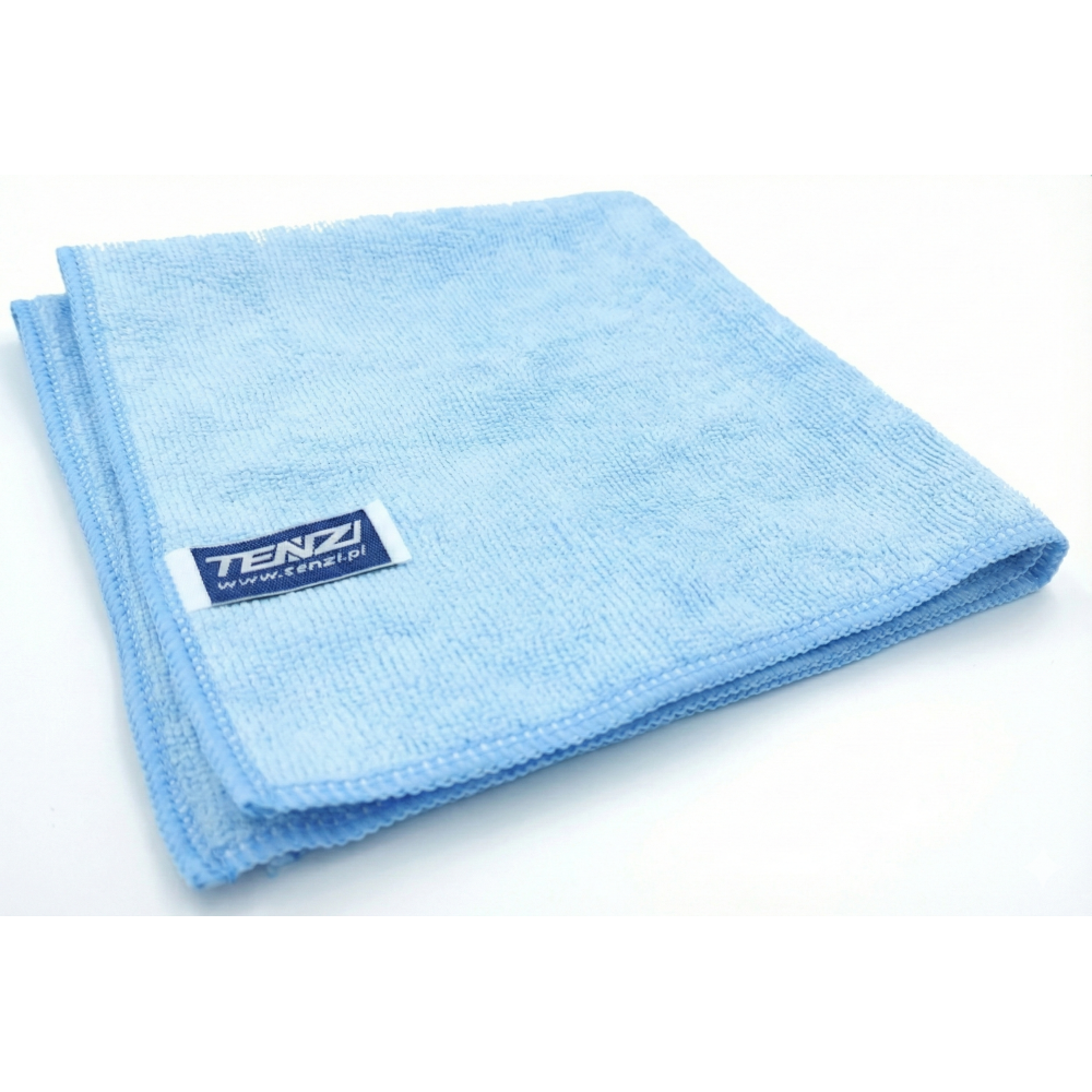 Niebieska mikrofibra tenzi