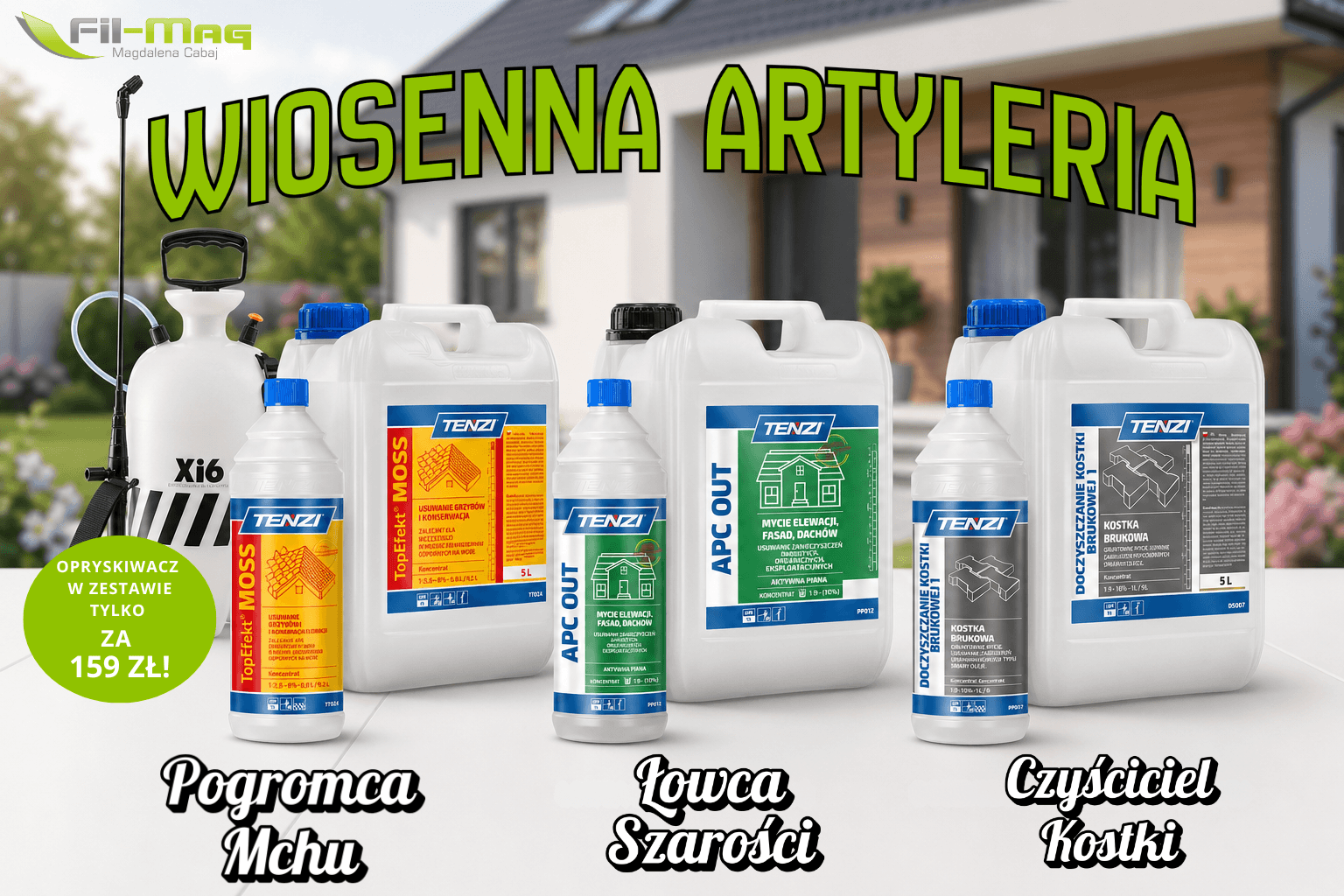 Zestaw wiosenna artyleria od Znachora Czystości