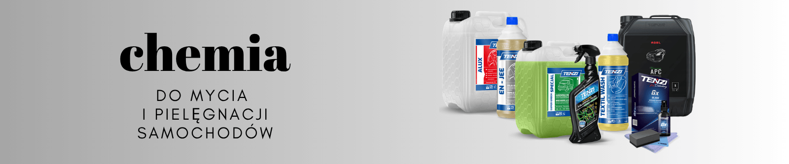 Baner z chemią do sprzątania samochodu Fil-Mag